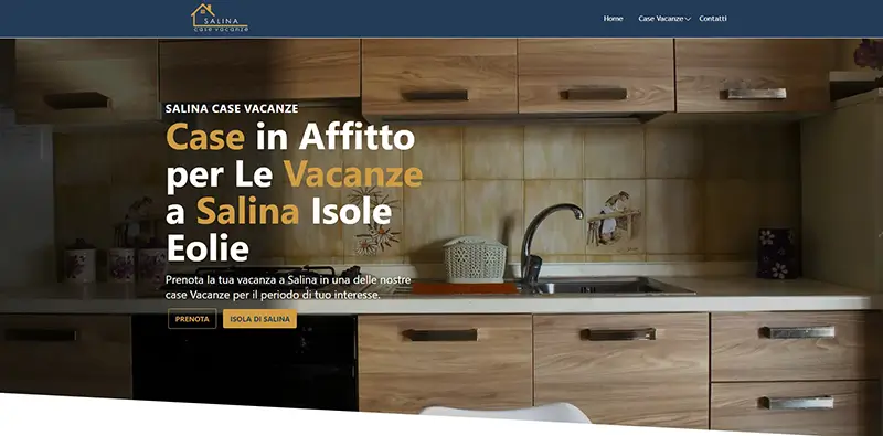 Sito Web Salina Case Vacanze